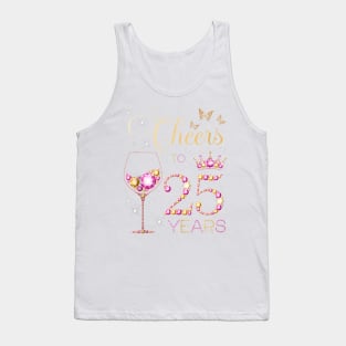 Cheers To 25 Years Old 25Th Birthday Party Women 25Th Bday Tank Top Tank Top